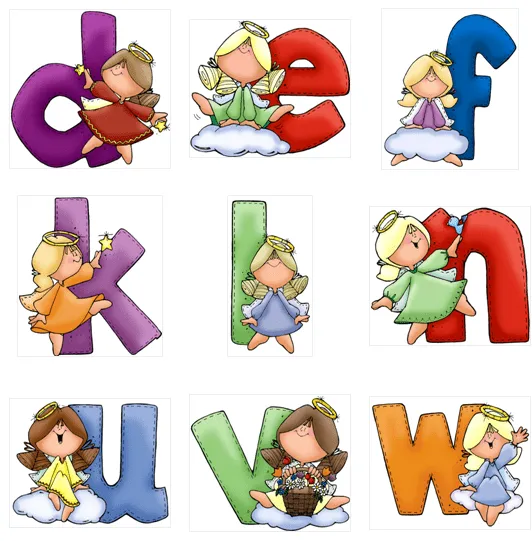 Abecedario de angeles - Imagui