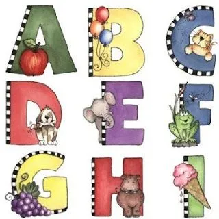 Abecedario con dibujos animados - Imagui