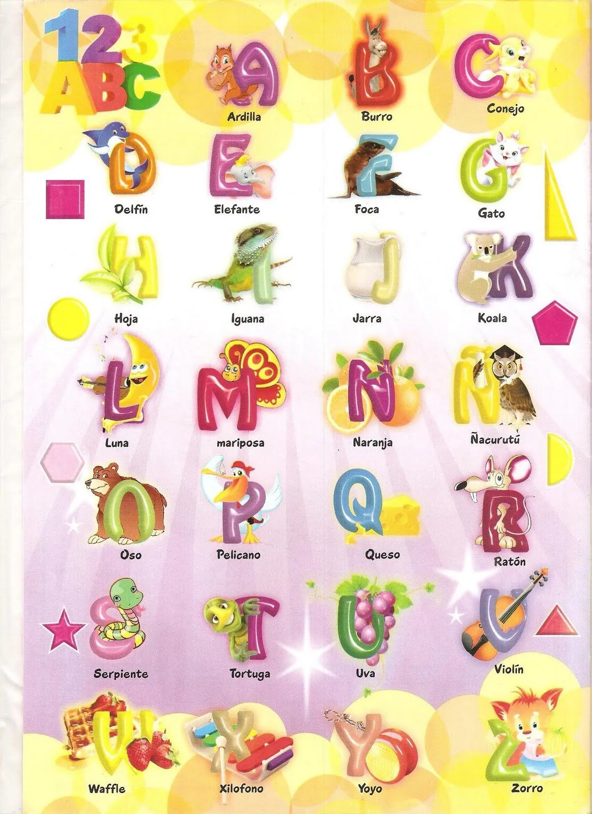 Abecedario con Dibujos Animados:: Parte 1 : Más juegos para pintar ...
