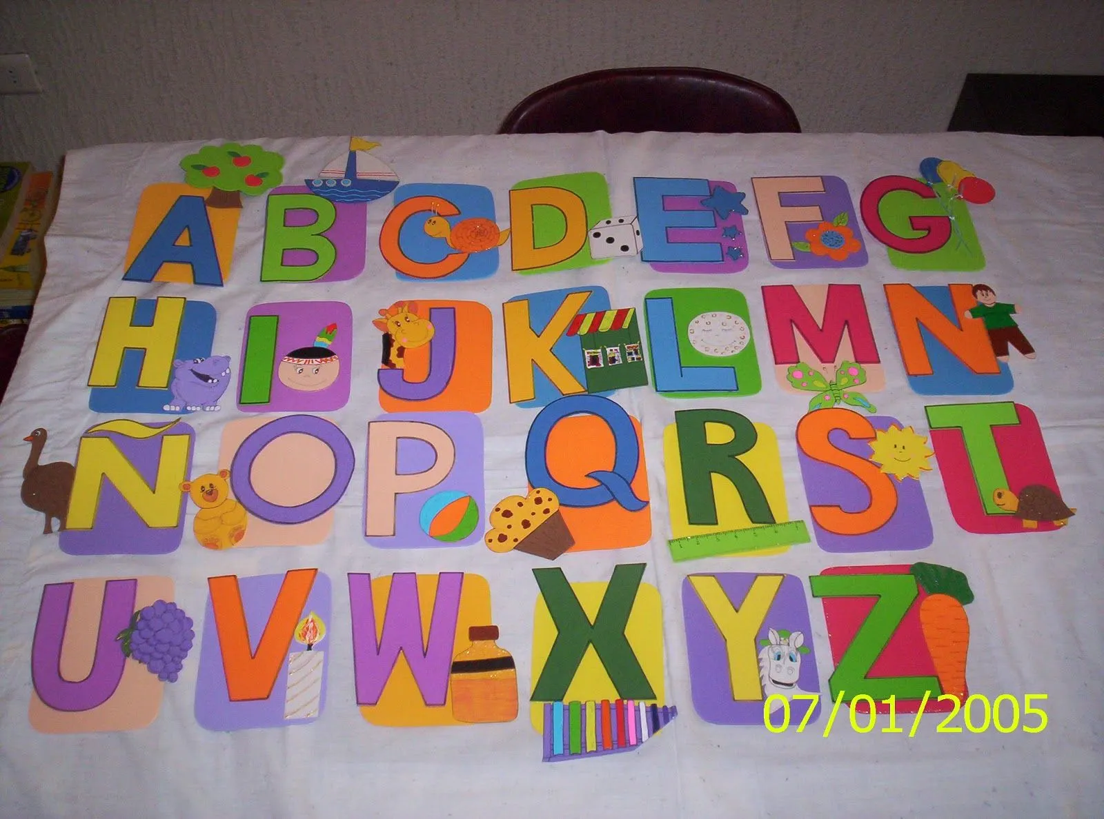 house creations: Laminas de 12x7 con dibujo alusivo a cada letra ... house creations: Laminas de 12x7 con dibujo alusivo a cada letra ...