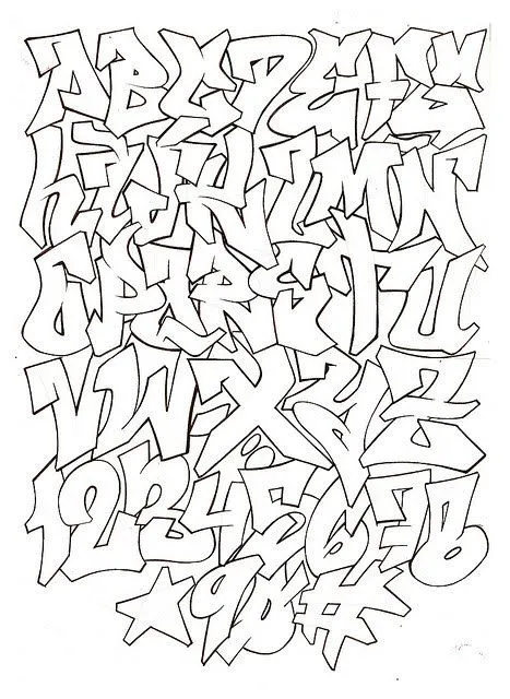 Abecedario graffiti 3D completo - Imagui