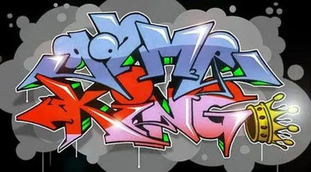 Abecedario en graffiti en enredadera - Imagui