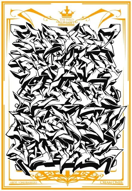 Abecedario wildstyle graffiti - Imagui
