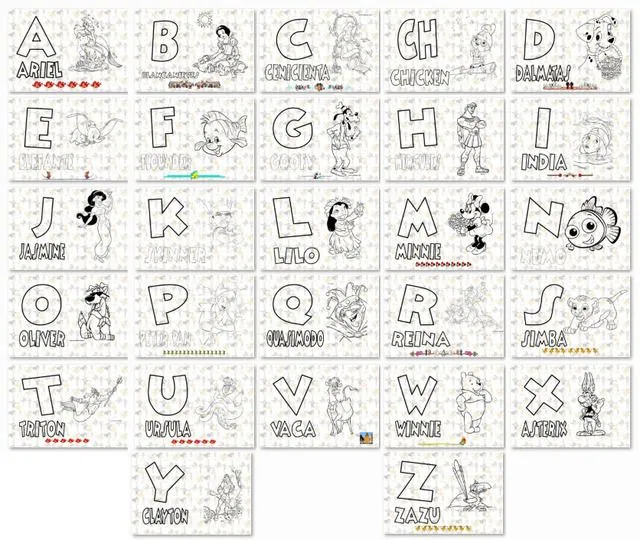 Abecedario en ingles para colorear - Imagui Abecedario en ingles para colorear - Imagui