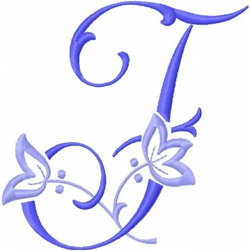 ABECEDARIO CON IMAGENES: ALFABETO CON BORDADO DE FLOR AZUL ABECEDARIO CON IMAGENES: ALFABETO CON BORDADO DE FLOR AZUL