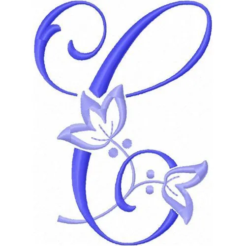 ABECEDARIO CON IMAGENES: ALFABETO CON BORDADO DE FLOR AZUL ABECEDARIO CON IMAGENES: ALFABETO CON BORDADO DE FLOR AZUL
