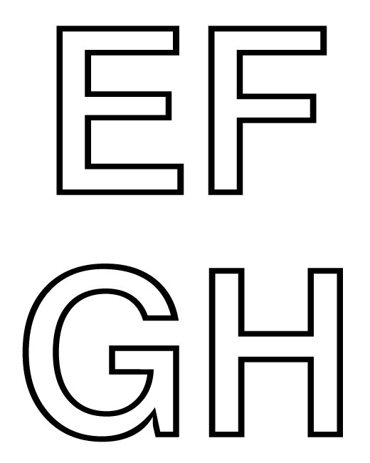 Letras grandes de abecedario para imprimir - Imagui