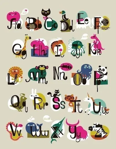 Abecedario en ingles con animales para imprimir - Imagenes y ...