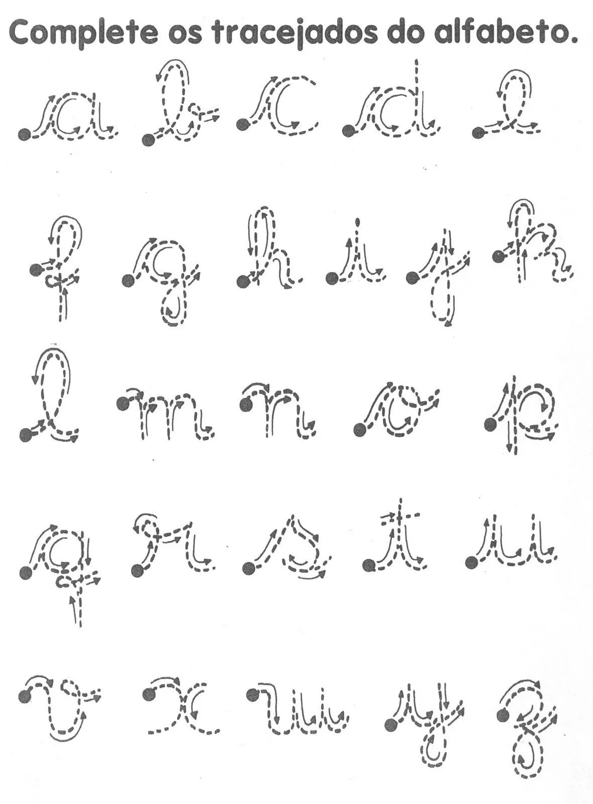 Abecedario Letra Cursiva Mayuscula Minuscula Para Imprimir Imagen ...