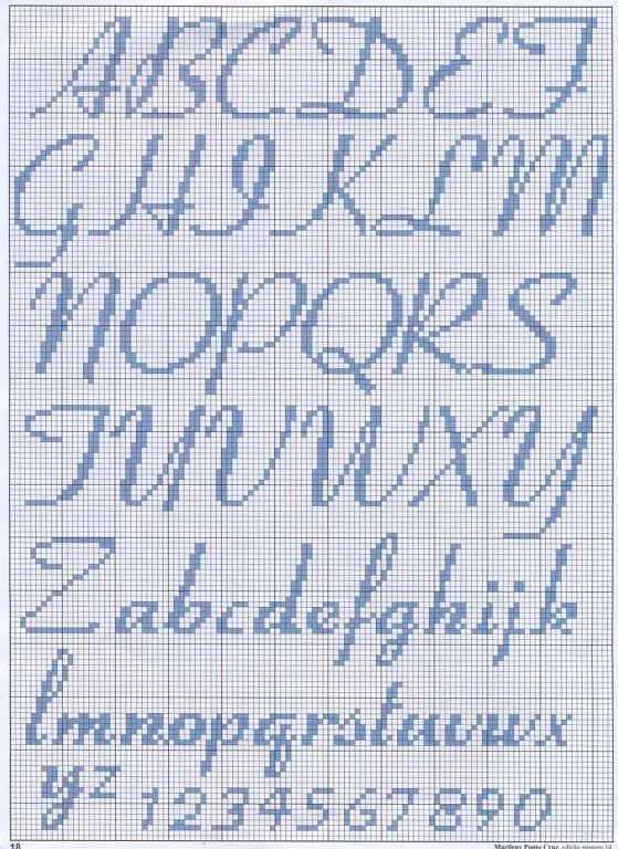 Abecedario punto de cruz letra cursiva - Imagui Abecedario punto de cruz letra cursiva - Imagui