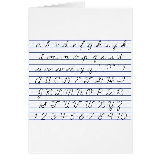 ABECEDARIO EN LETRA DECARTA - Imagui
