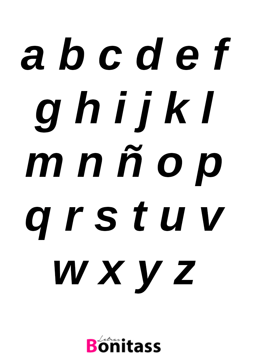 Abecedario de letras bonitas - 