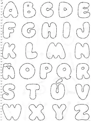 MIS MANUALIDADES: Moldes de letras