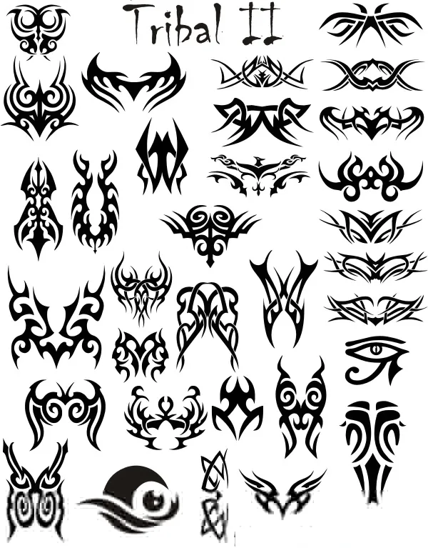 Abecedario letras trÍbales para tatuajes - Imagui