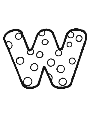 ABECEDARIO DE LUNARES PARA COLOREAR | Dibujos para colorear