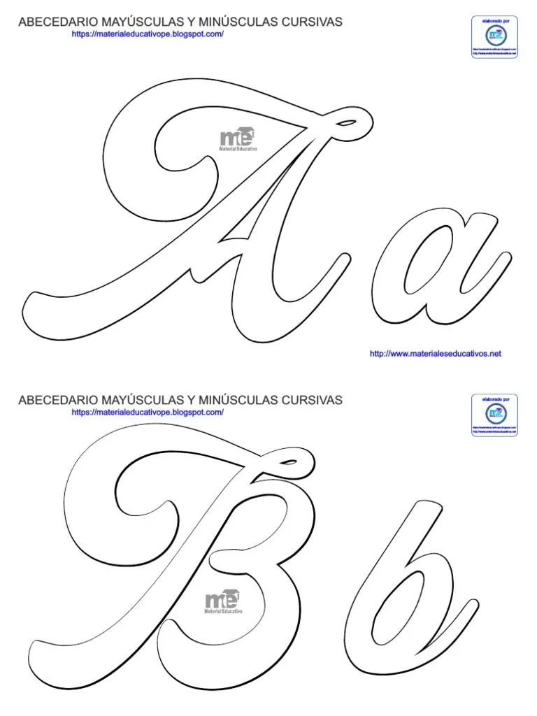 Abecedario Mayúsculas y Minúsculas Cursivas-Me | PDF | Colación | Ortografía Abecedario Mayúsculas y Minúsculas Cursivas-Me | PDF | Colación | Ortografía