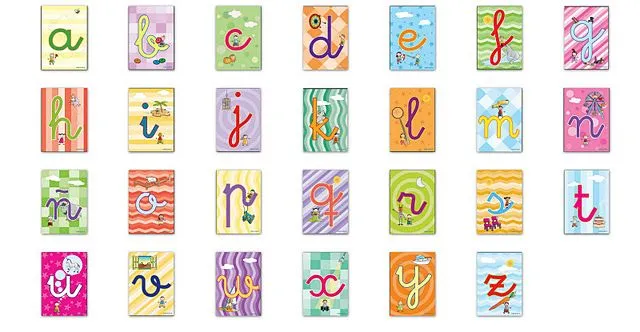 Laminas decoupage: ABECEDARIOS INFANTILES