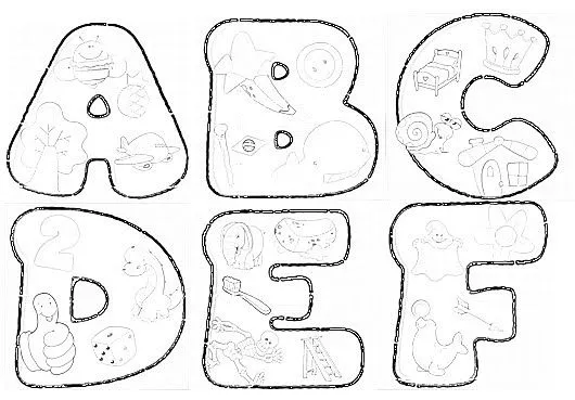 Abecedario para molde - Imagui