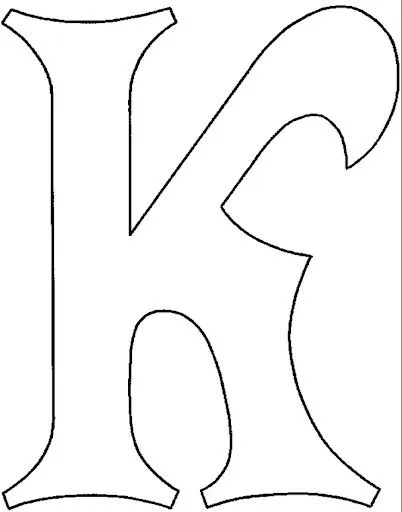 Moldes de letras para calcar - Imagui