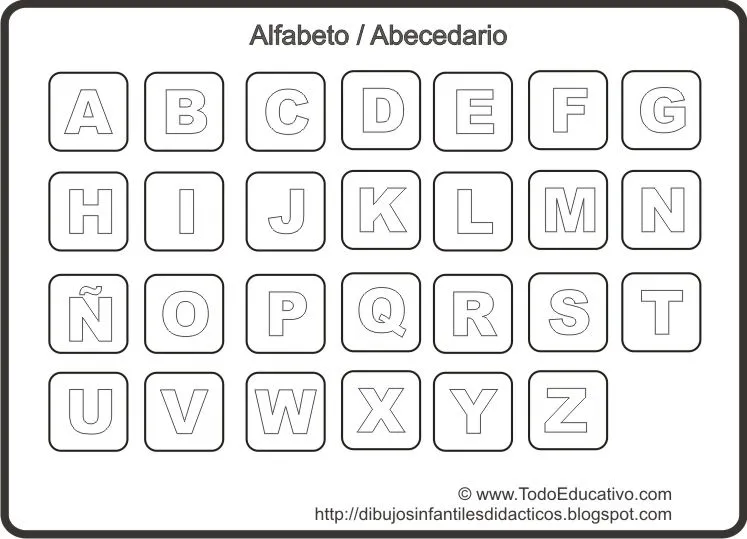 Abecedario movil para imprimir - Imagui