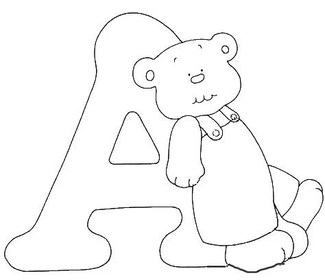 ABECEDARIO DE OSITOS PARA COLOREAR | Dibujos para colorear ABECEDARIO DE OSITOS PARA COLOREAR | Dibujos para colorear