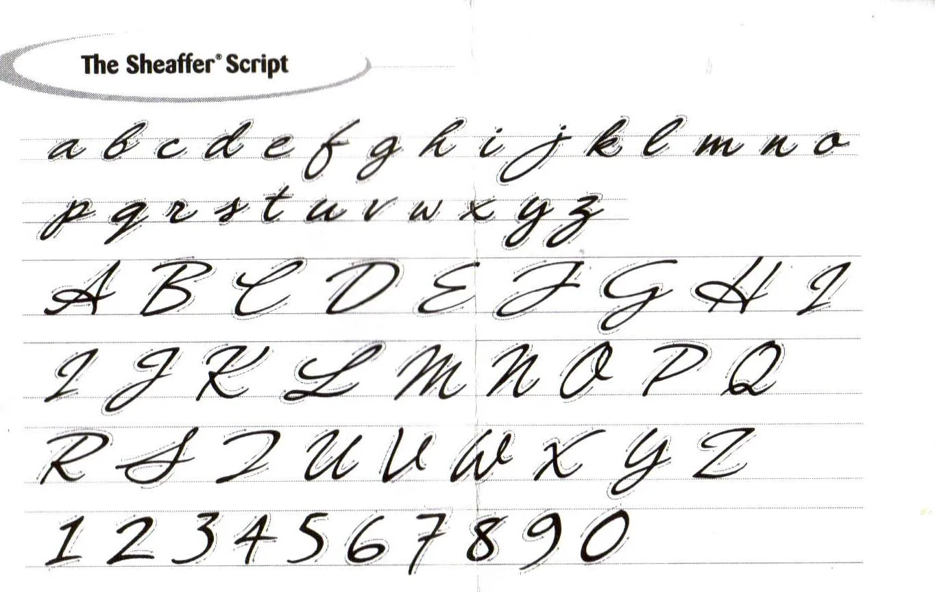 Abecedario palmer de caligrafía - Imagui