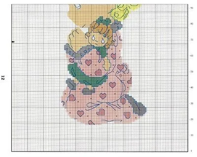 Punto de Cruz GRATIS: Niñita Rezando