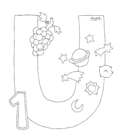 U Abecedario Profesiones - Dibujalia - Dibujos para colorear ... U Abecedario Profesiones - Dibujalia - Dibujos para colorear ...