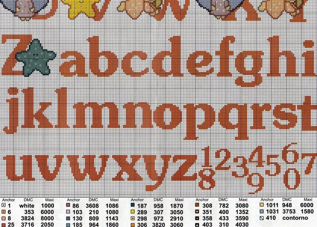 abecedario en punto de cruz (2) | Aprender manualidades es facilisimo. abecedario en punto de cruz (2) | Aprender manualidades es facilisimo.