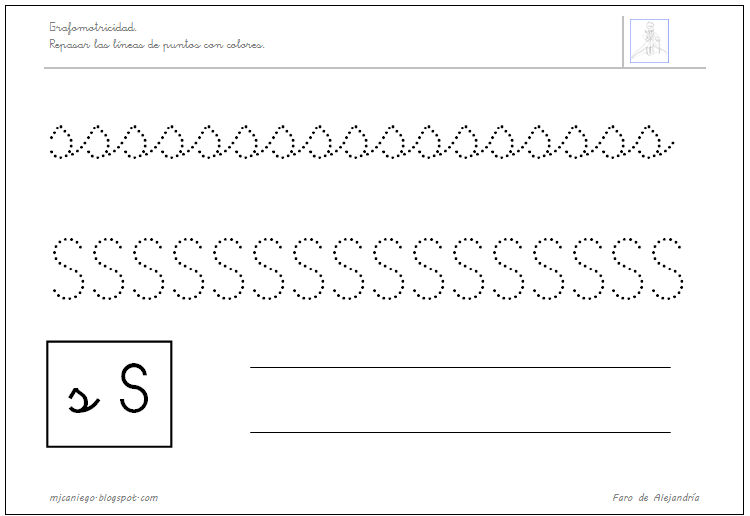 Abecedario para repasar puntitos - Imagui