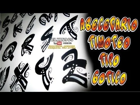 Abecedario timoteo informal Gótico - YouTube