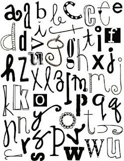 Abecedarios blanco negro para imprimir:Imagenes y dibujos para ...