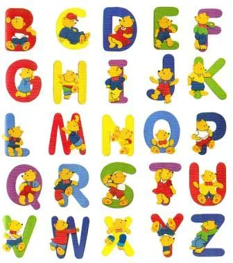 Abecedario de Winnie Pooh baby para colorear - Imagui