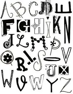Abecedarios blanco negro para imprimir:Imagenes y dibujos para ... Abecedarios blanco negro para imprimir:Imagenes y dibujos para ...