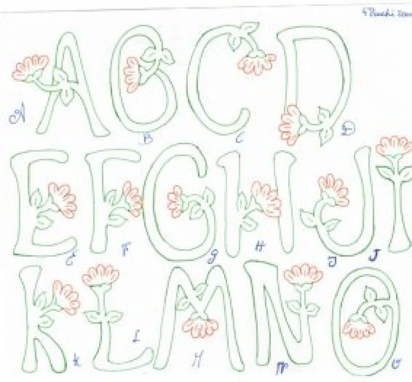 abecedarios y letras | Aprender manualidades es facilisimo.