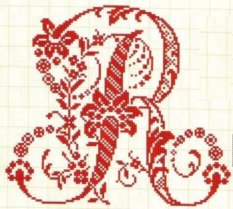 Abecedarios punto de cruz - Letras grandes muy elegantes D : Álbum ... Abecedarios punto de cruz - Letras grandes muy elegantes D : Álbum ...