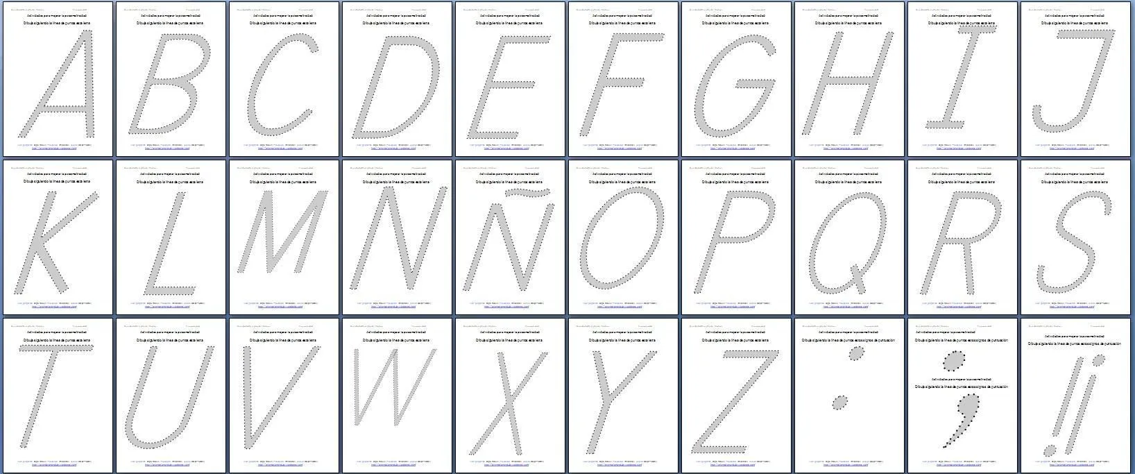 abecerarios-punteados-letra- ...