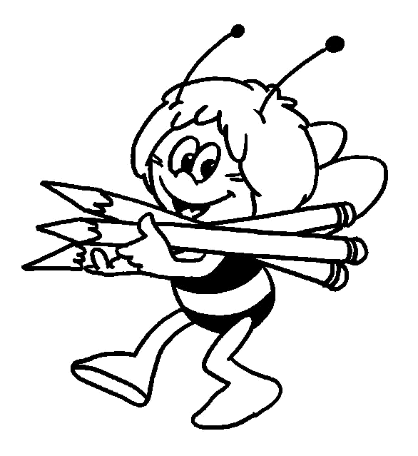 Dibujo abeja para colorear e imprimir - Imagui