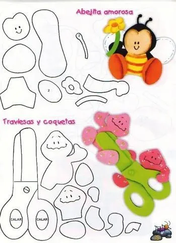 Mariquitas de foami - Imagui