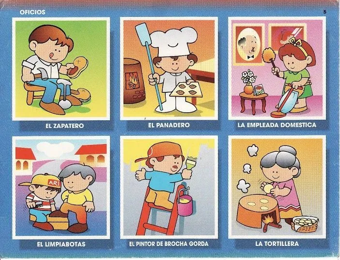 Las Abejitas: loteria de profesiones