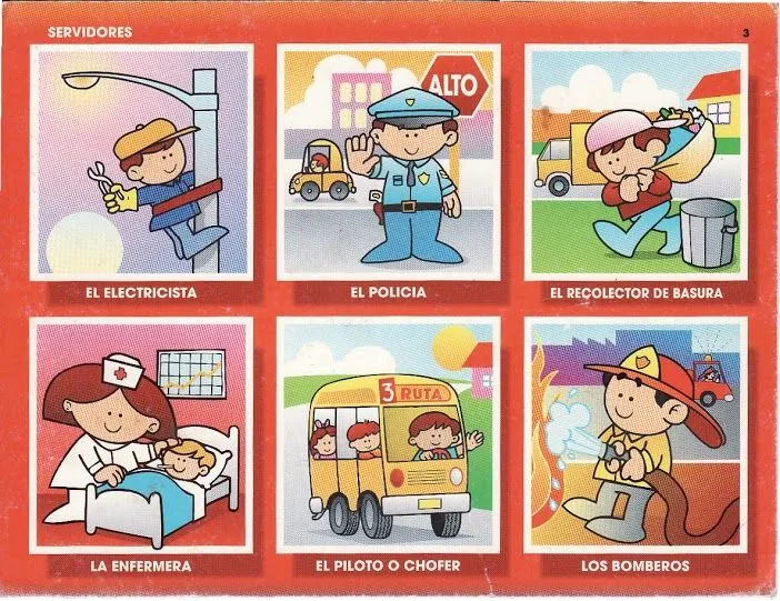 Las Abejitas: loteria de profesiones