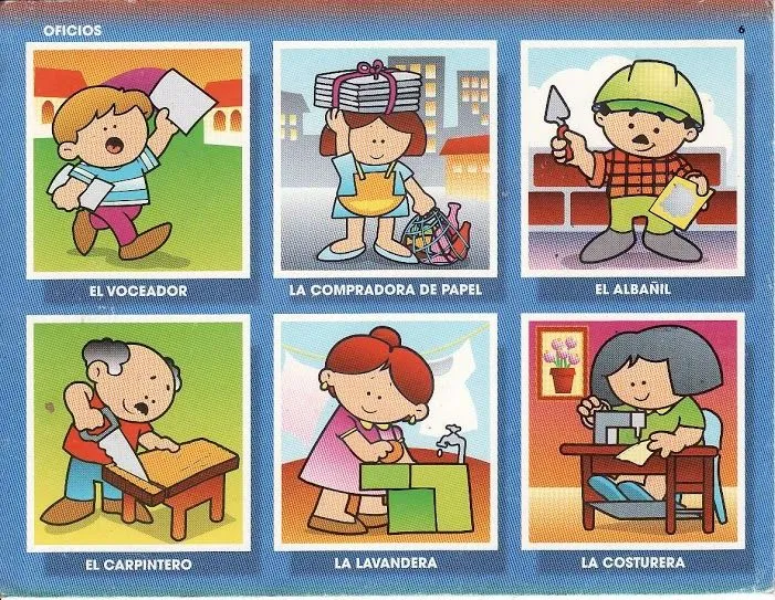 Las Abejitas: loteria de profesiones