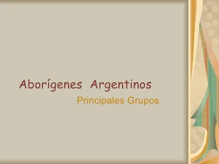 Aborígenes argentinos