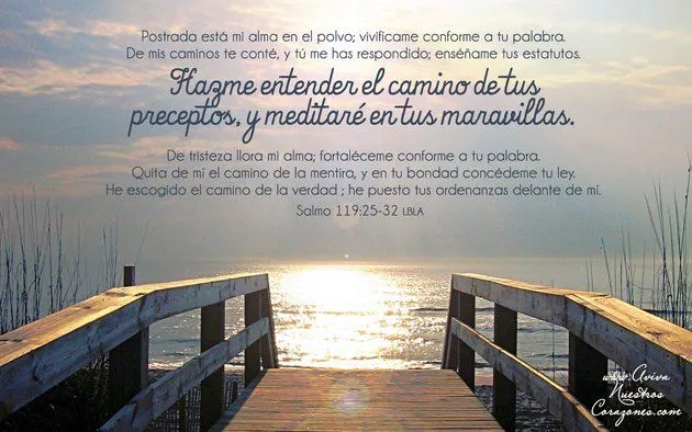 Abr 14 | Salmo 119:25-32 | Fondos de Pantalla | Aviva Nuestros ... Abr 14 | Salmo 119:25-32 | Fondos de Pantalla | Aviva Nuestros ...