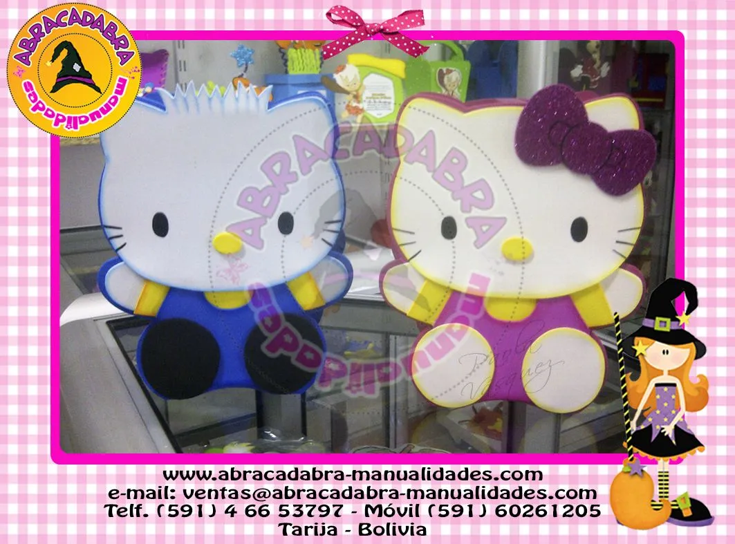 ABRACADABRA manualidades: Canastas Dulceros Hello Kitty.....!!! ABRACADABRA manualidades: Canastas Dulceros Hello Kitty.....!!!