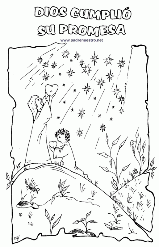 Abraham y sara para colorear - Imagui