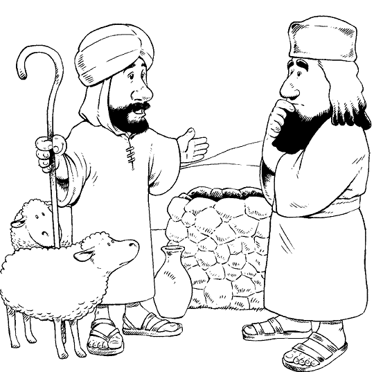 Abraham and Lot Coloring Page | Abraham | Pinterest