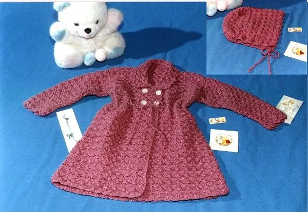 Abrigo para niña a crochet - Imagui