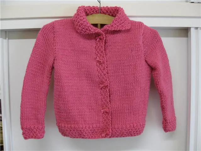 Chaqueta niña dos agujas - Imagui