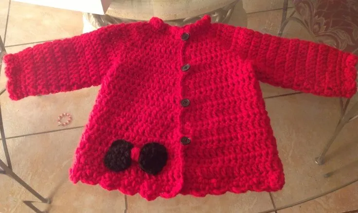Abriguito para bebe en crochet... | Cosas de Matilde | Pinterest ... Abriguito para bebe en crochet... | Cosas de Matilde | Pinterest ...